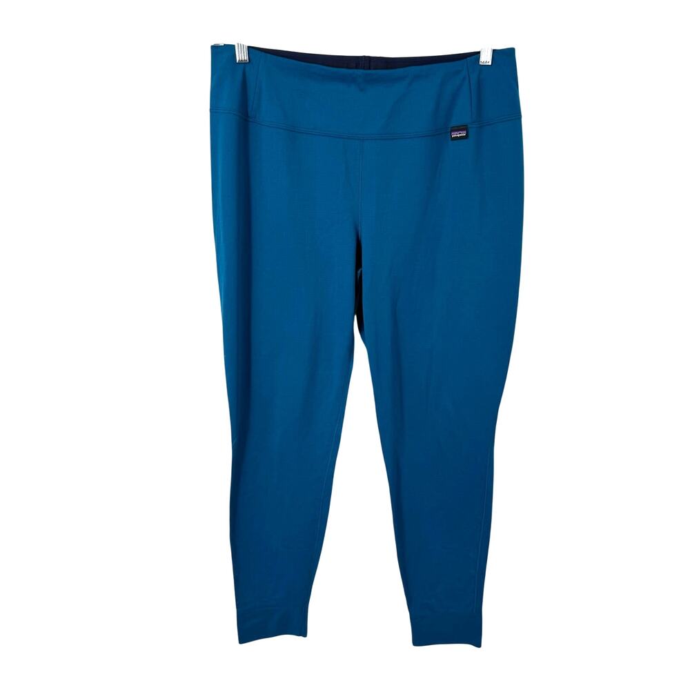 Patagonia Capilene Midweight Base Layer Leggings Pants Womens XL Teal Gorpcore